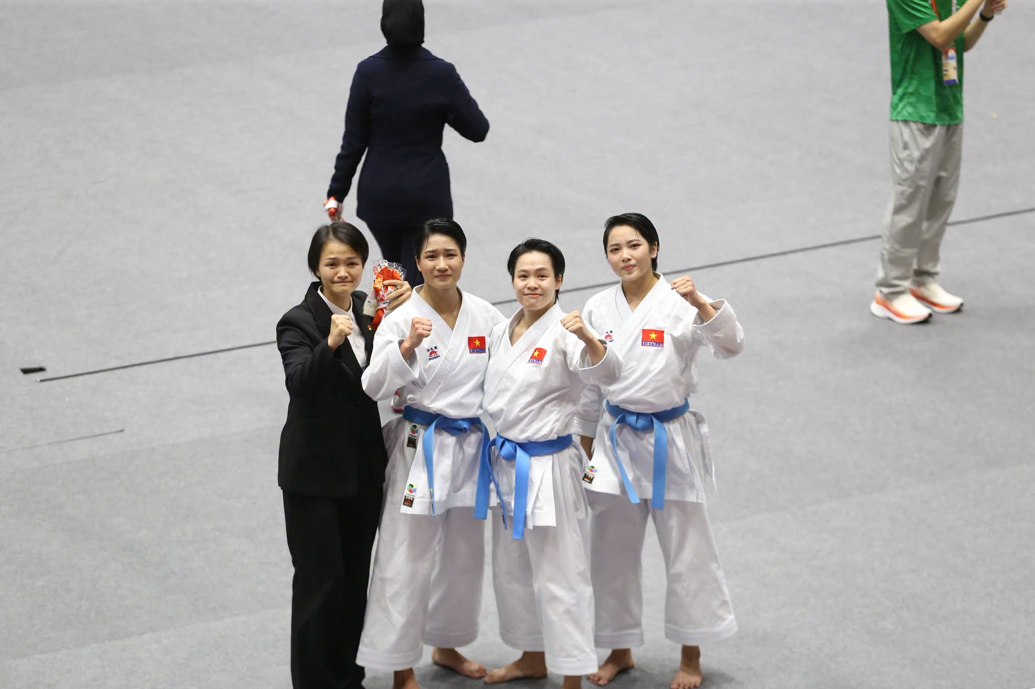 Karate Việt Nam mở “kho vàng” ASIAD 20 với chức vô địch kata đồng đội nữ