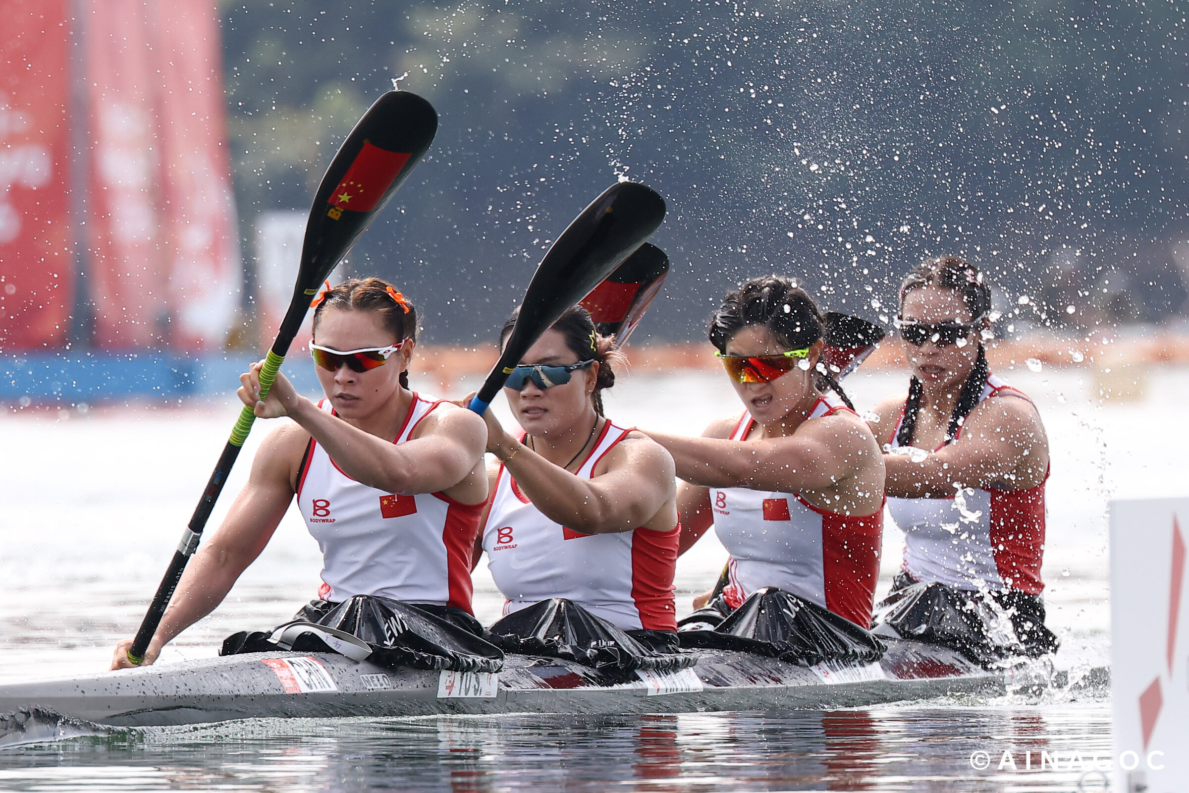 Trung Quốc tăng tốc mạnh mẽ trên đường đua kayak nữ tại Aichi-Nagoya 2026