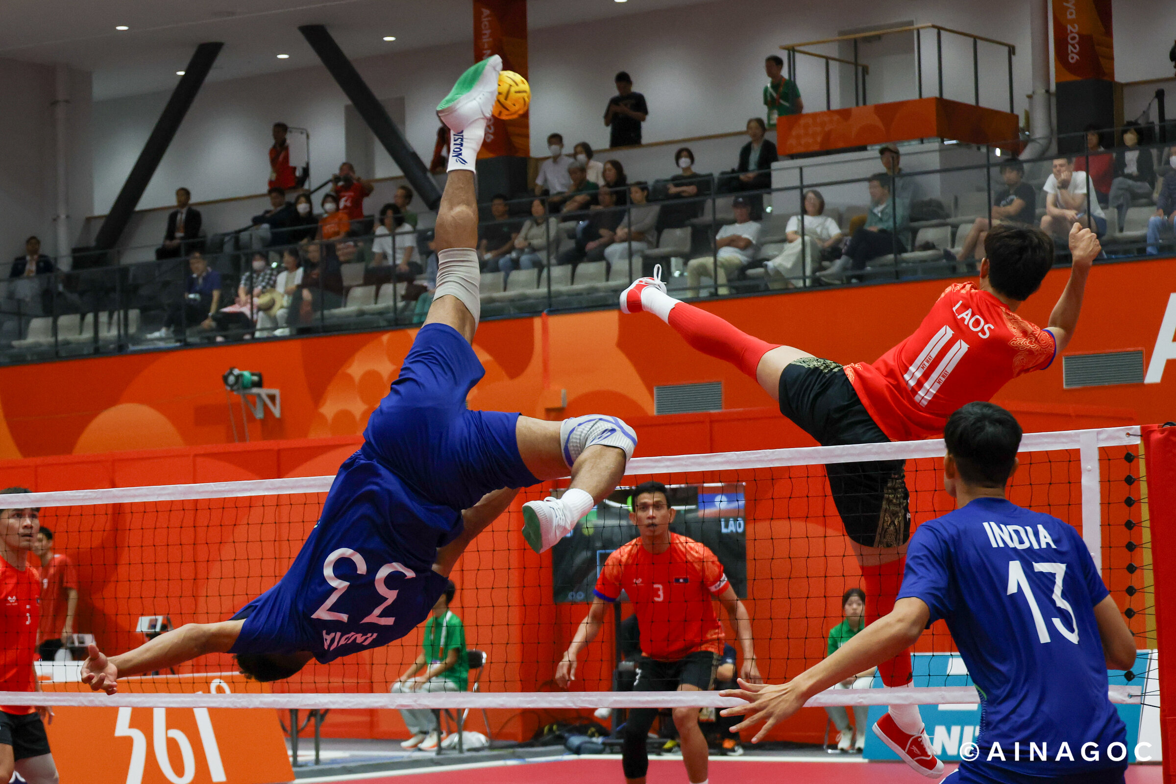 Ấn Độ thắng Lào 2-0 ở sepak takraw tại ASIAD Aichi-Nagoya 2026