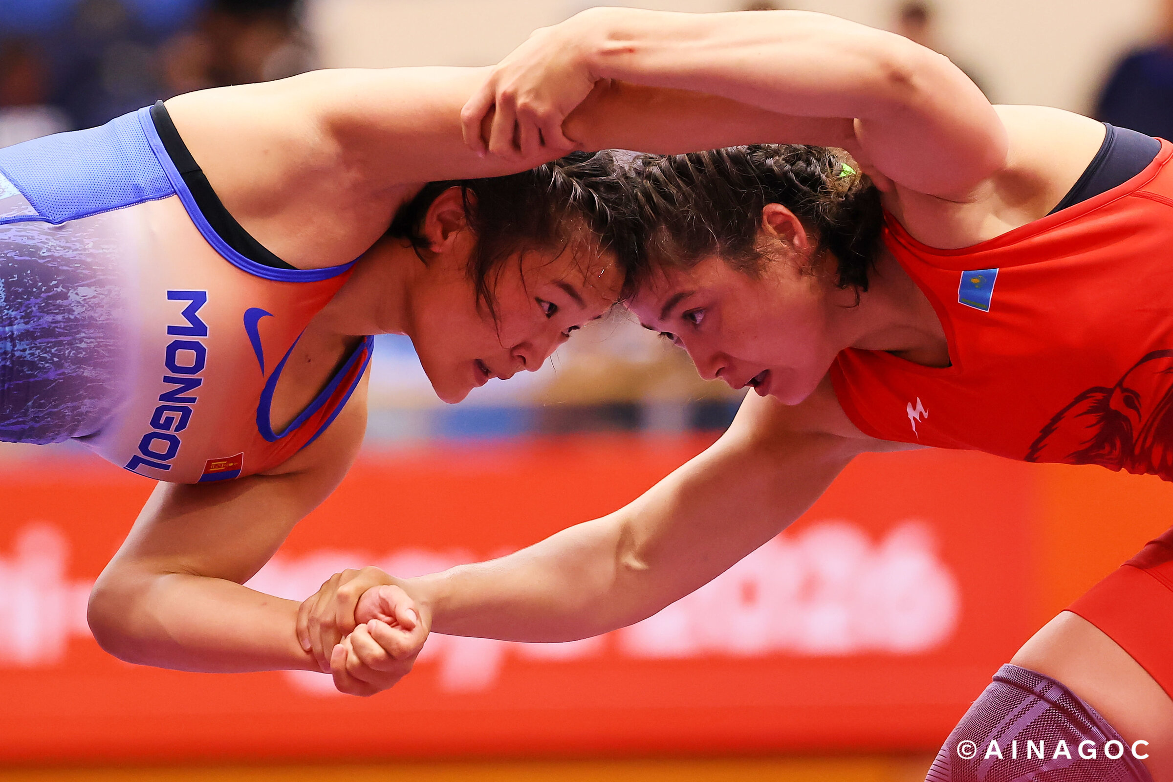 Wrestling nữ 68kg Asian Games 2026: Delgermaa vượt qua Bakbergenova trong trận đấu căng thẳng