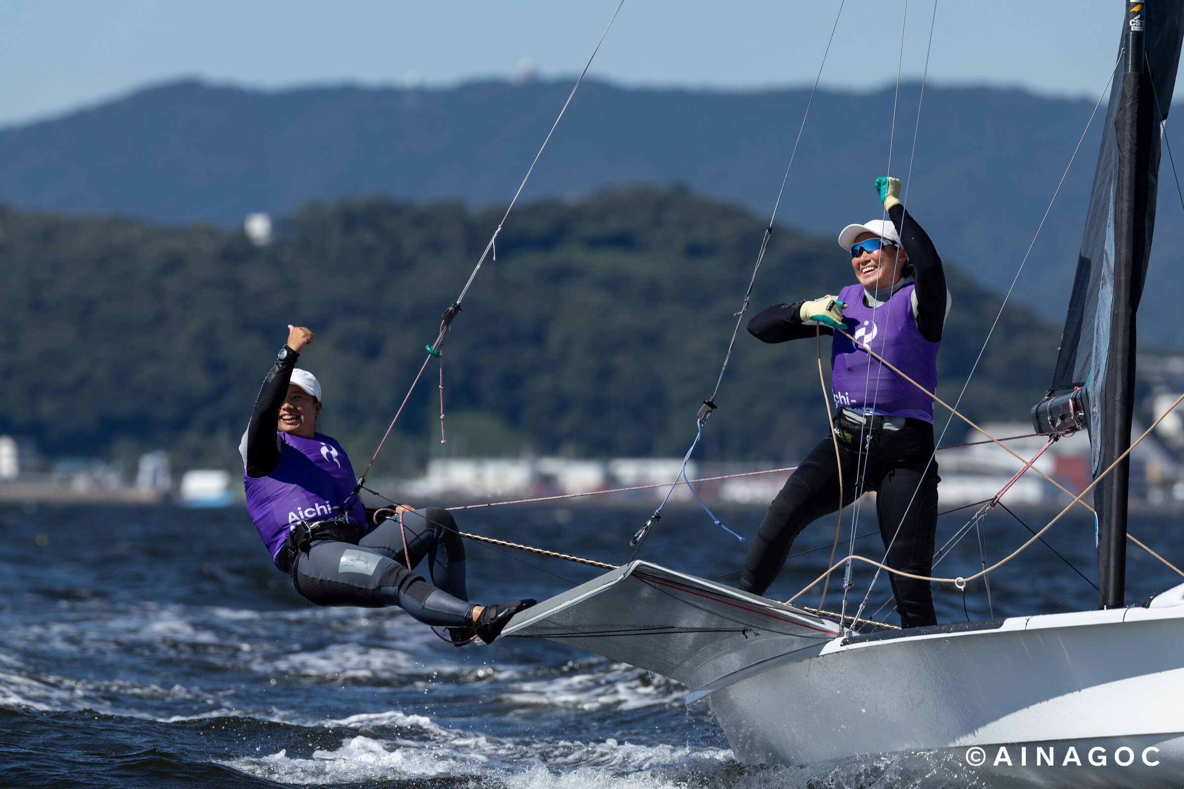 Nhật Bản bứt phá, giành HCV Skiff nữ trên sân nhà Asian Games