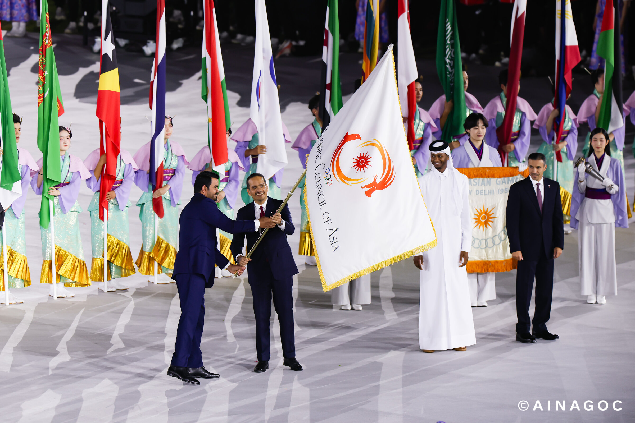 Trao cờ OCA tại Aichi-Nagoya 2026: Hành trình Asian Games tiếp tục đến Doha