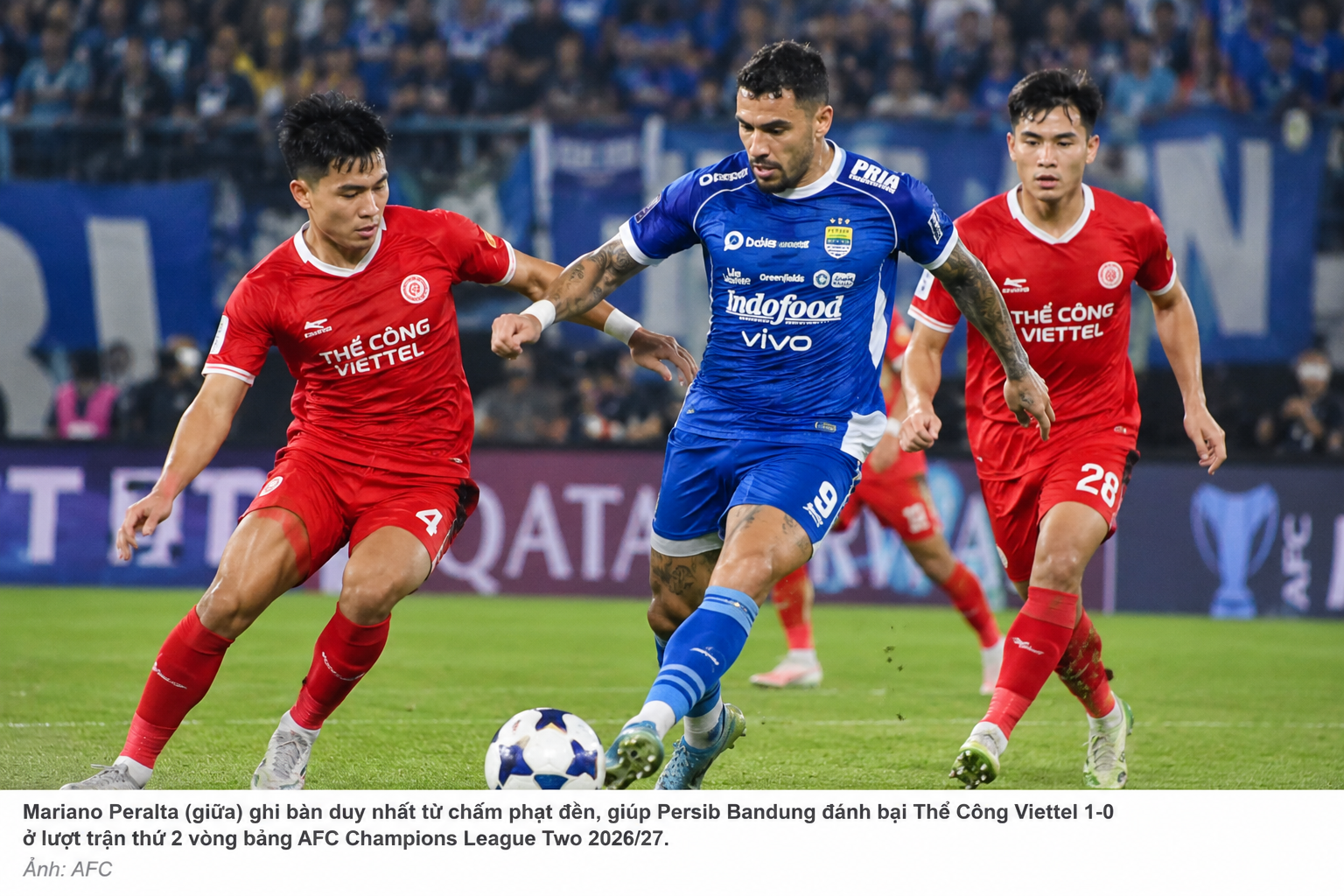 Thể Công Viettel gục ngã trước Persib Bandung trong trận cầu căng thẳng